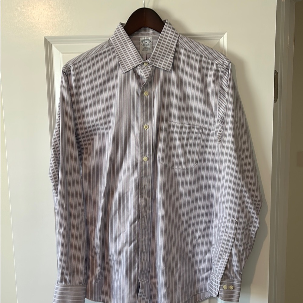 Brooks Brothers Regent fit purple striped button-down